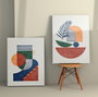 Wallity Set de 2 Cuadros Decorativos sobre Lienzo 50 x 70 cm